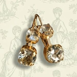 4.8 Total Carats Natural Prasiolite Green Amethyst in Yellow Gold (GP) Earrings